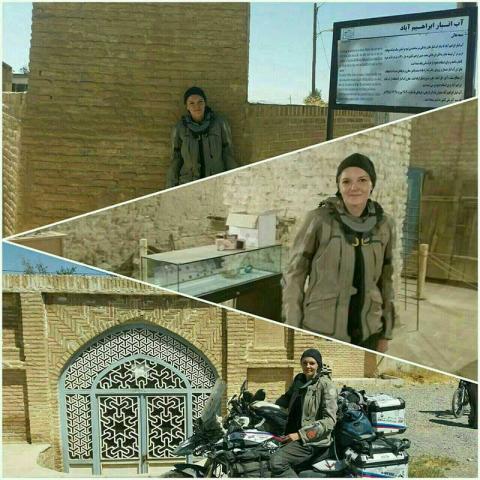 سفر موتوری دختر ایتالیایی به ایران +عکس