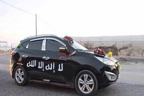 ماشین عروس داعش/عکس