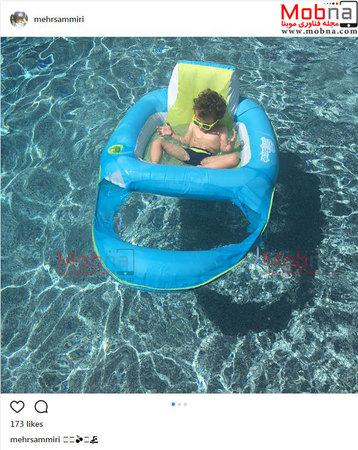 تفریح لاکچری پسر خانم بازیگر در کانادا/عکس