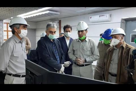 بازدید مدیرعامل شرکت مس از کارخانه ذوب خاتون‌آباد