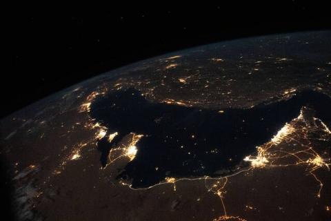تصویر خیره کننده خلیج فارس از فضا