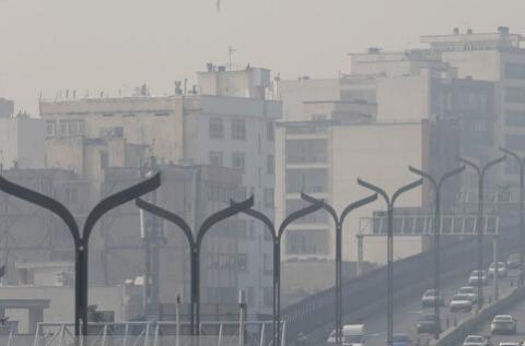 آلودگی بنفش در تهران