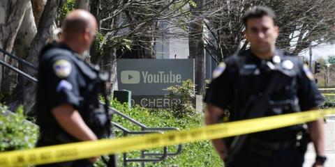 حمله یک زن ایرانی با اسلحه به دفتر یوتوب 