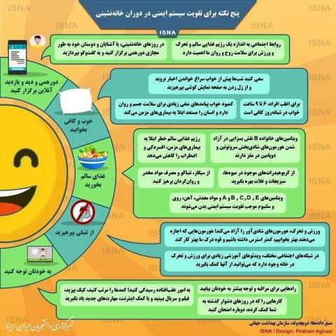 ۵ نکته برای تقویت سیستم ایمنی در دوران خانهنشینی