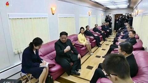 تصویری از قطار خاص رهبر کره شمالی