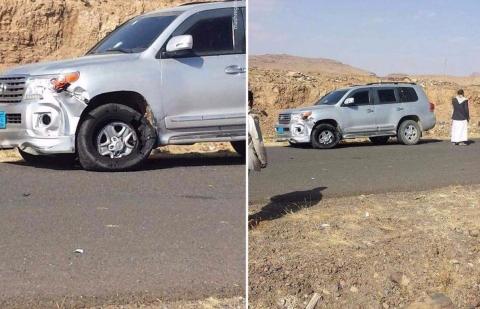 تصویری از خودروی عبدالله صالح هنگام فرار