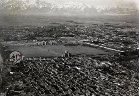 تهران ۹۰ سال قبل از دوربین خلبان سوئیسی +تصویر